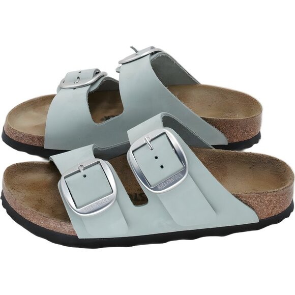Birkenstock Arizona Pure Sage Soft Footbed Double Buckle Sandals Women's US 5 - Picture 2 of 6